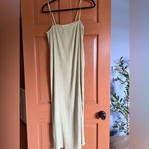 💚 Madewell Plissé Slip Dress – NWT